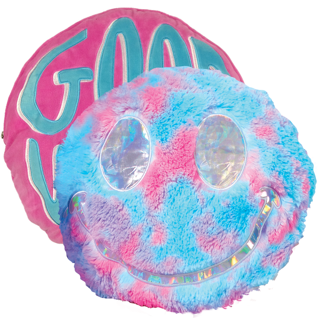 Sherbet Tie Dye Reversible Furry Plush Iscream
